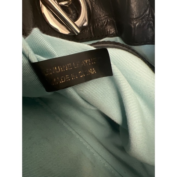 CYNTHIA Rowley Dark Blue Leather Tote - Picture 6 of 9